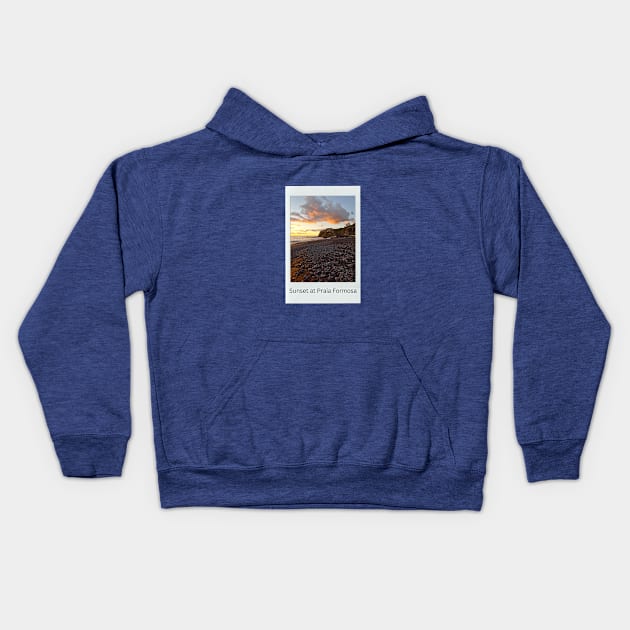 Polaroid Photo of a Sunset Kids Hoodie by nancy.hajjar@yahoo.com